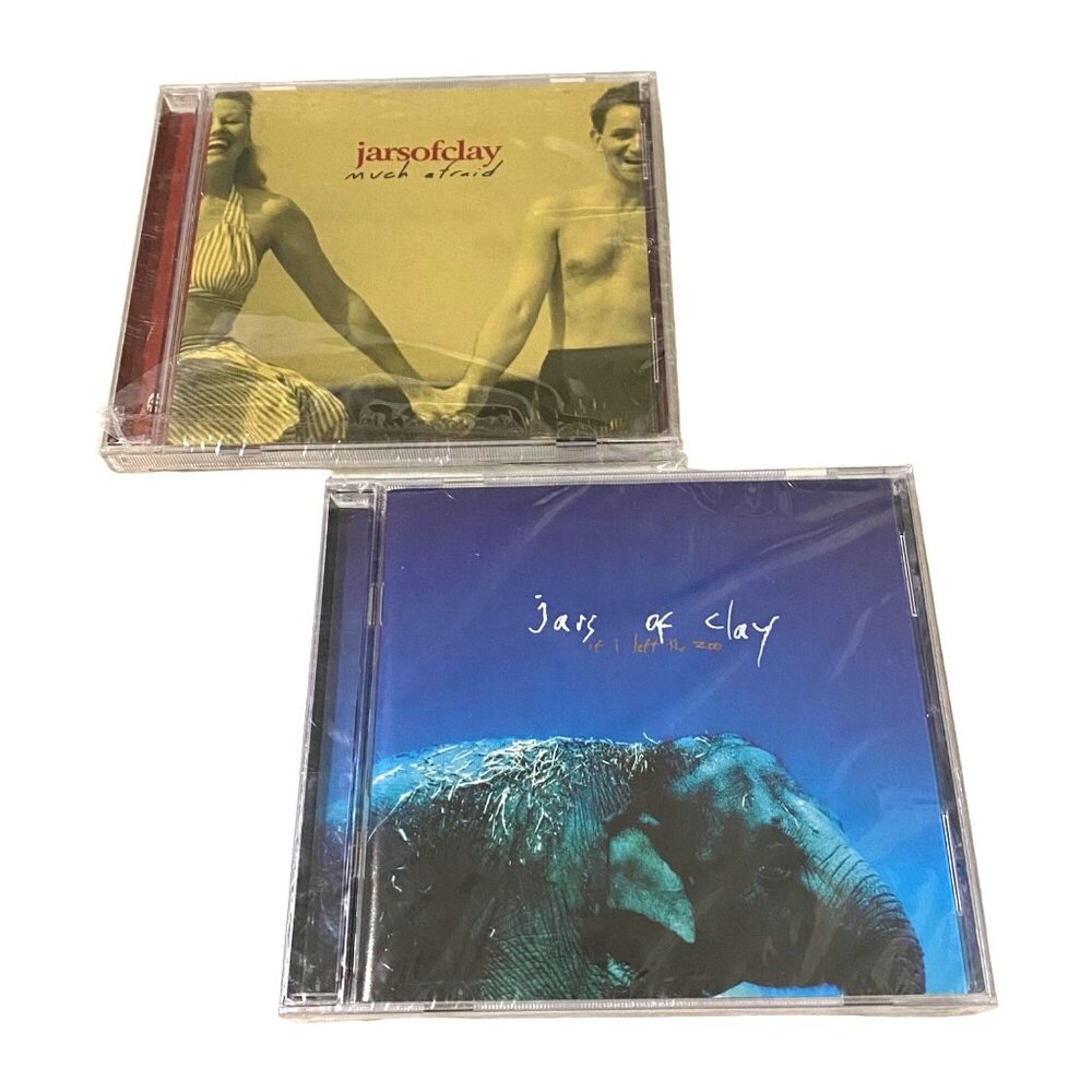 90s Jars of Clay CD Lot of 2 Much‎ Afraid If I Left the Zoo Christian Pop Rock